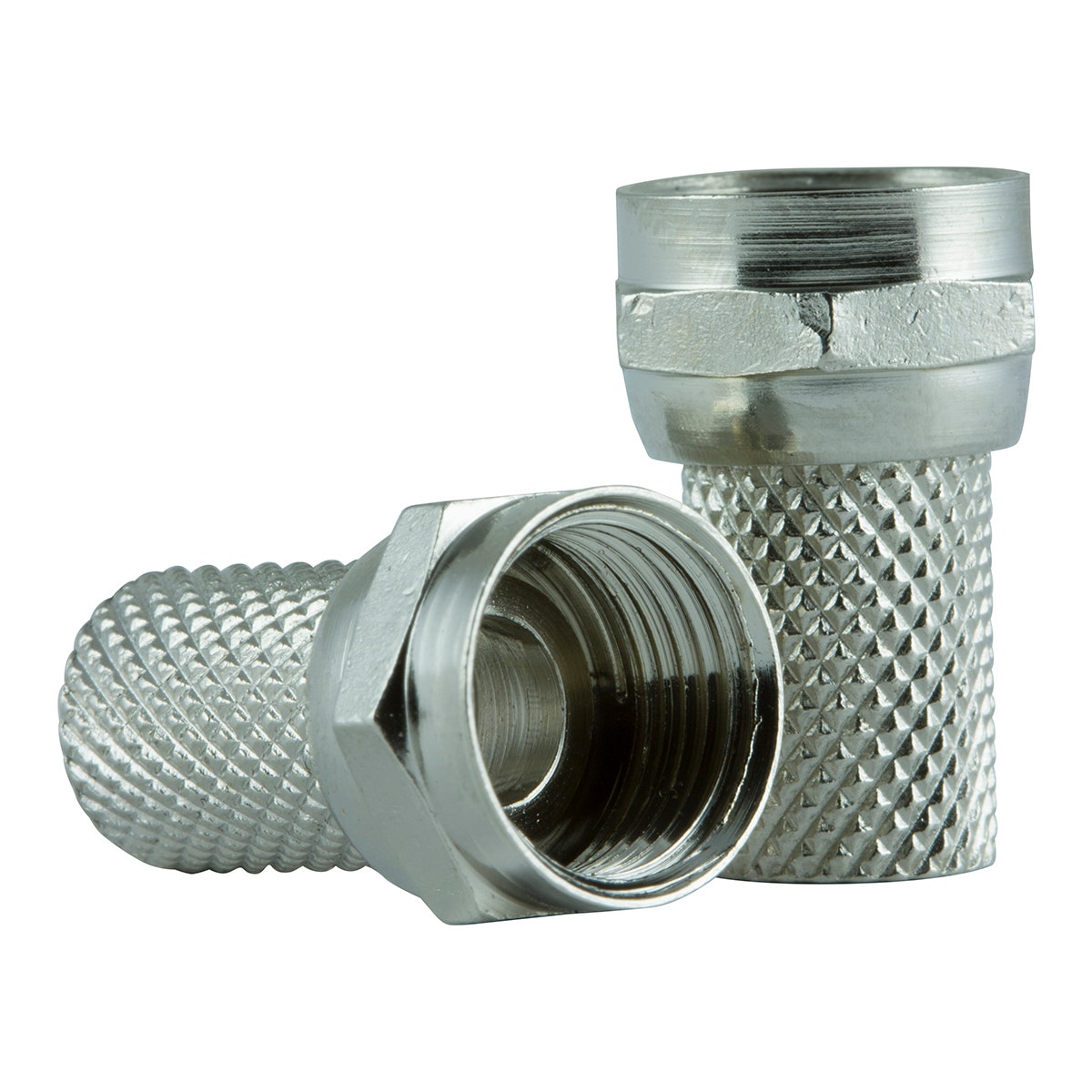 GE RG6 Twist-On F-Type Connectors, 50 Pack, Nickel