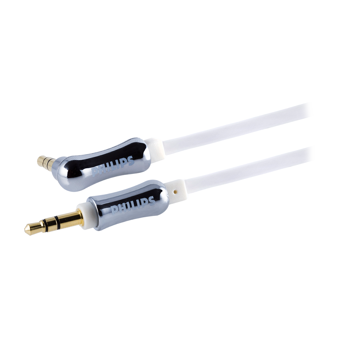 Philips 3ft. 3.5mm Flat Auxiliary Audio Cable, White