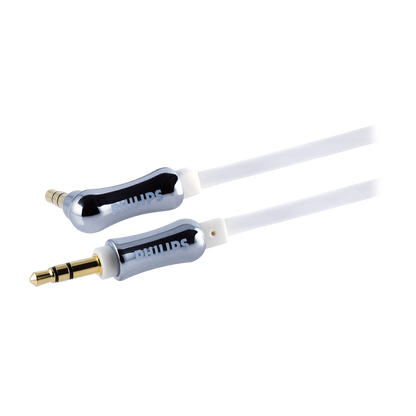 Philips 3ft. 3.5mm Flat Auxiliary Audio Cable, White