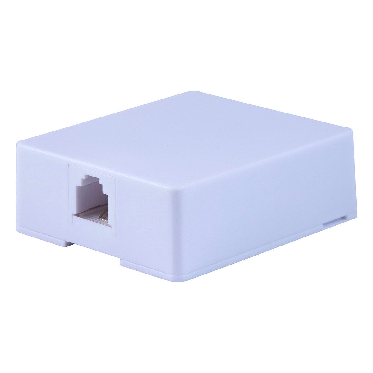 Power Gear Surface Mount Phone Jack, White