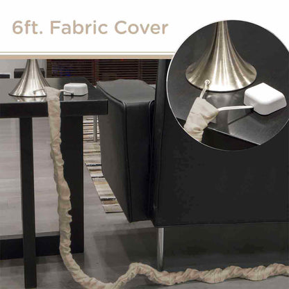 Cordinate 6ft. Fabric Cord Cover, Champagne