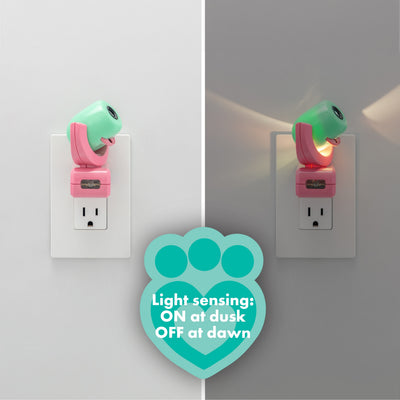 Projectables Gabby's Dollhouse LED Night Light, Pink