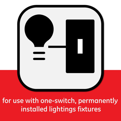 GE Rocker On/Off Dimmer, White