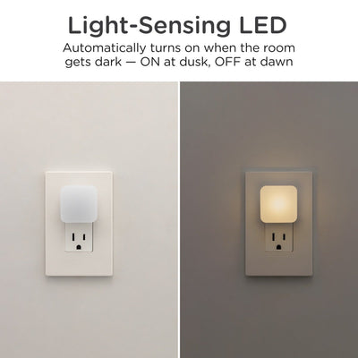 Lights by Night Square GLO Dot LED Night Light, White