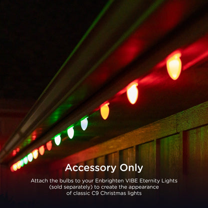 Enbrighten WiFi VIBE Eternity Lights C9 Bulb Covers, 12 Pack