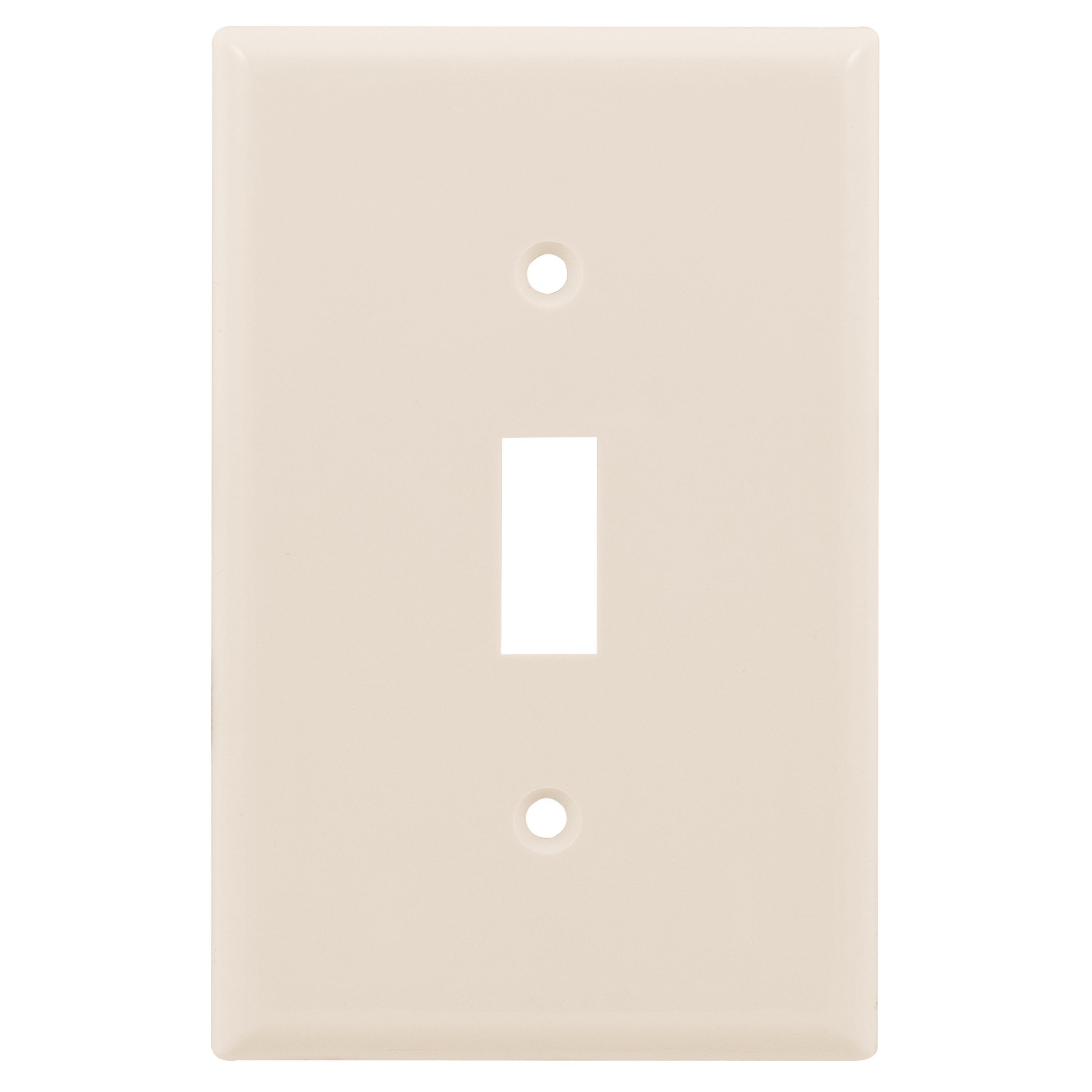 Power Gear Oversized Single Switch Wallplate, Light Almond