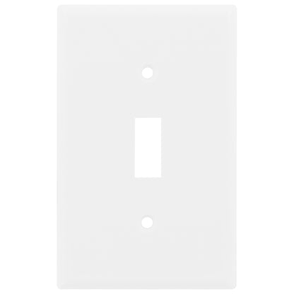 Power Gear Single Oversized Wall Plate Cover, White