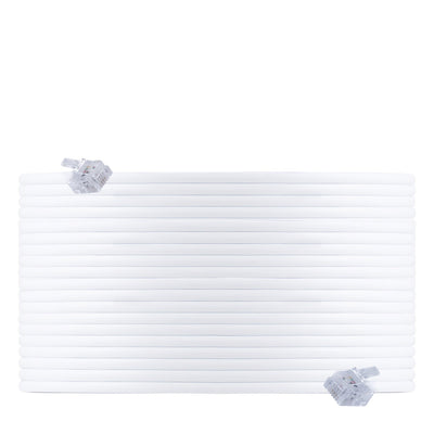 Power Gear 100ft. Phone Line Cord, White