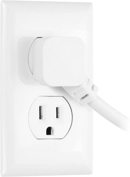 GE 6-Outlet 25ft. Surge Protector with Twist-to-Close Safety Outlet Covers, White