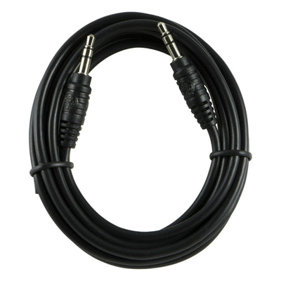 GE 6ft. 3.5mm Auxiliary Audio Cable, Black