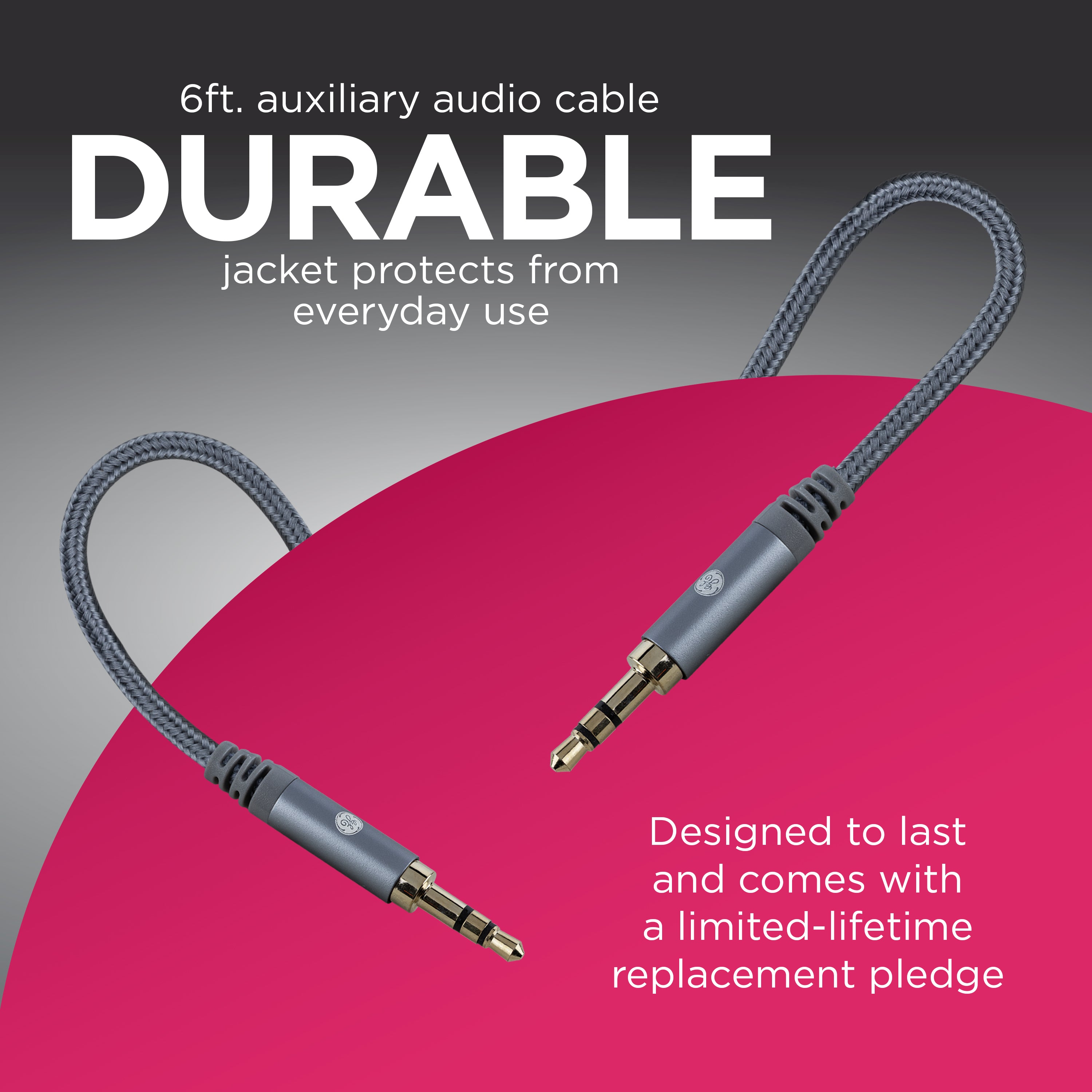 GE-branded 6ft. 3.5mm Audio Cable