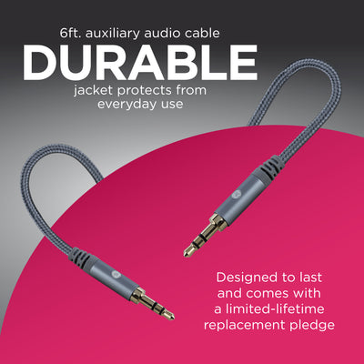 GE-branded 6ft. 3.5mm Audio Cable