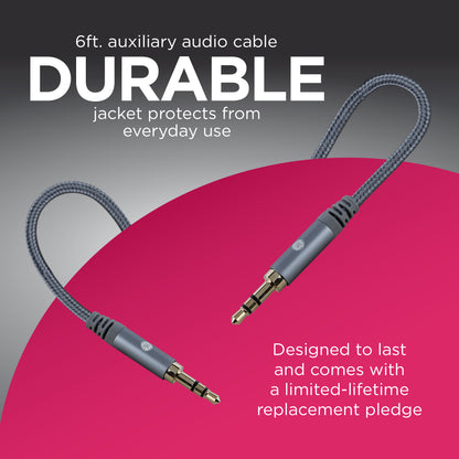 GE-branded 6ft. 3.5mm Audio Cable
