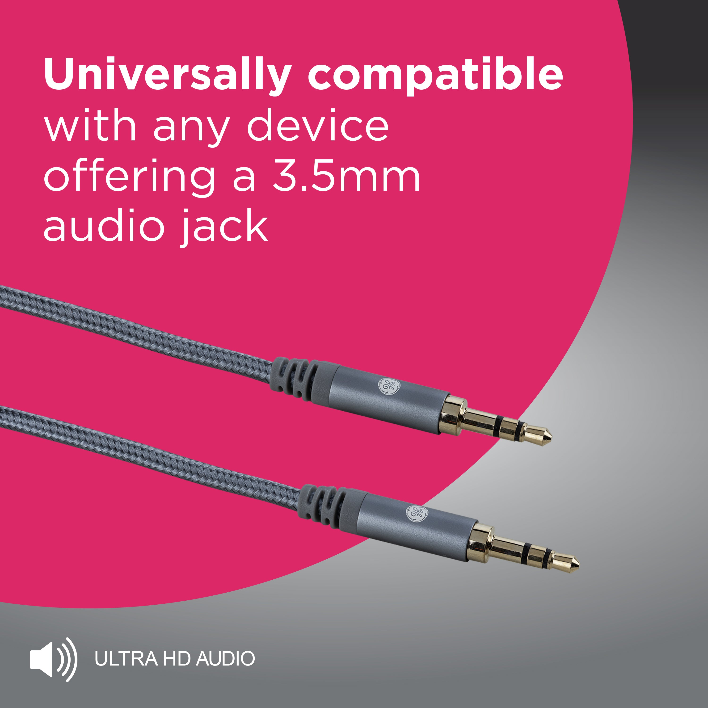 GE-branded 6ft. 3.5mm Audio Cable