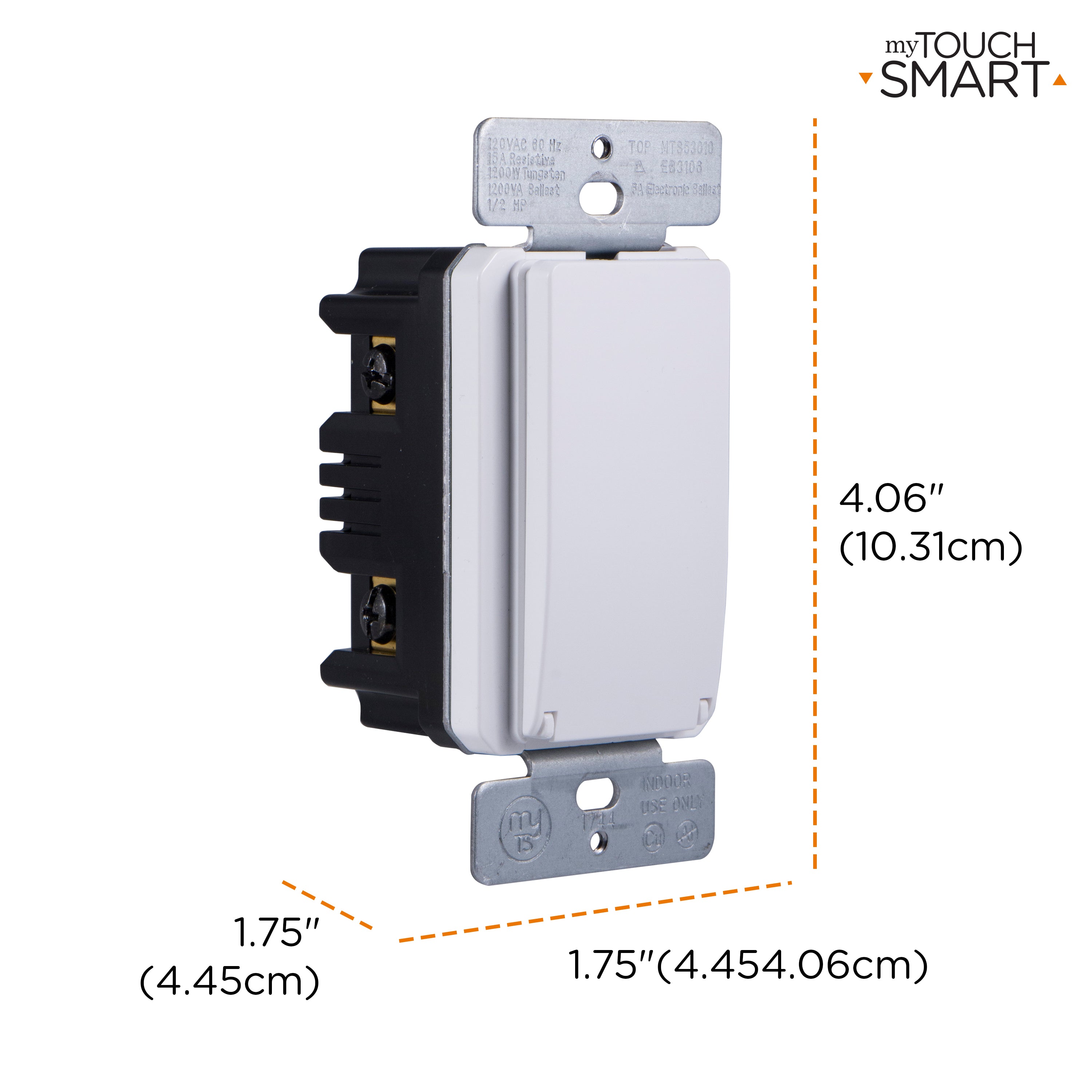 myTouchSmart SunSmart Indoor In-Wall All-in-One Digital Timer, White