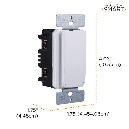myTouchSmart SunSmart Indoor In-Wall All-in-One Digital Timer, White