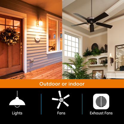 myTouchSmart SunSmart Indoor In-Wall All-in-One Digital Timer, White