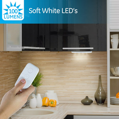 GE 12in. Battery Operated LED Light Bar with Remote, White
