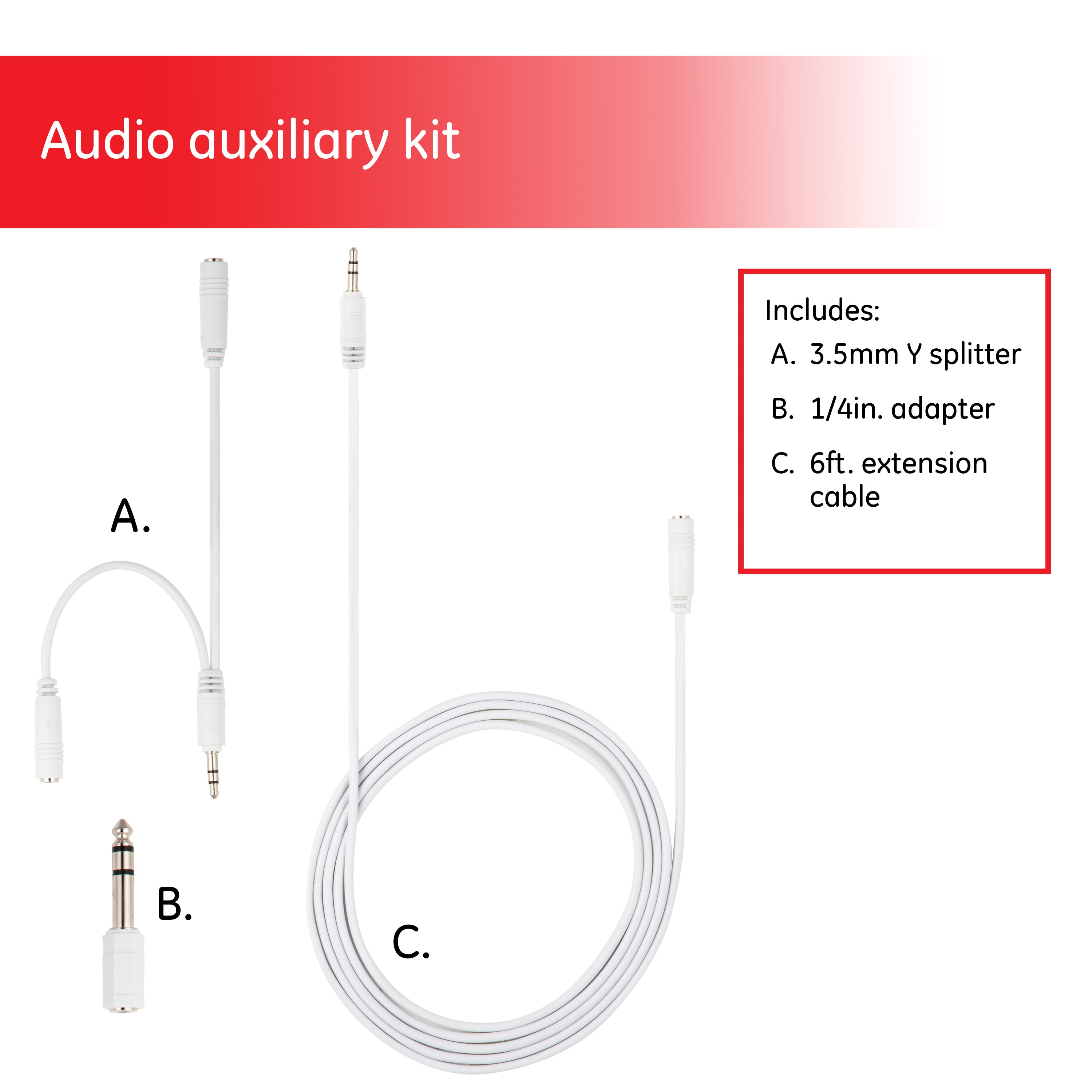 GE Home Electrical Headphone Adapter Kit