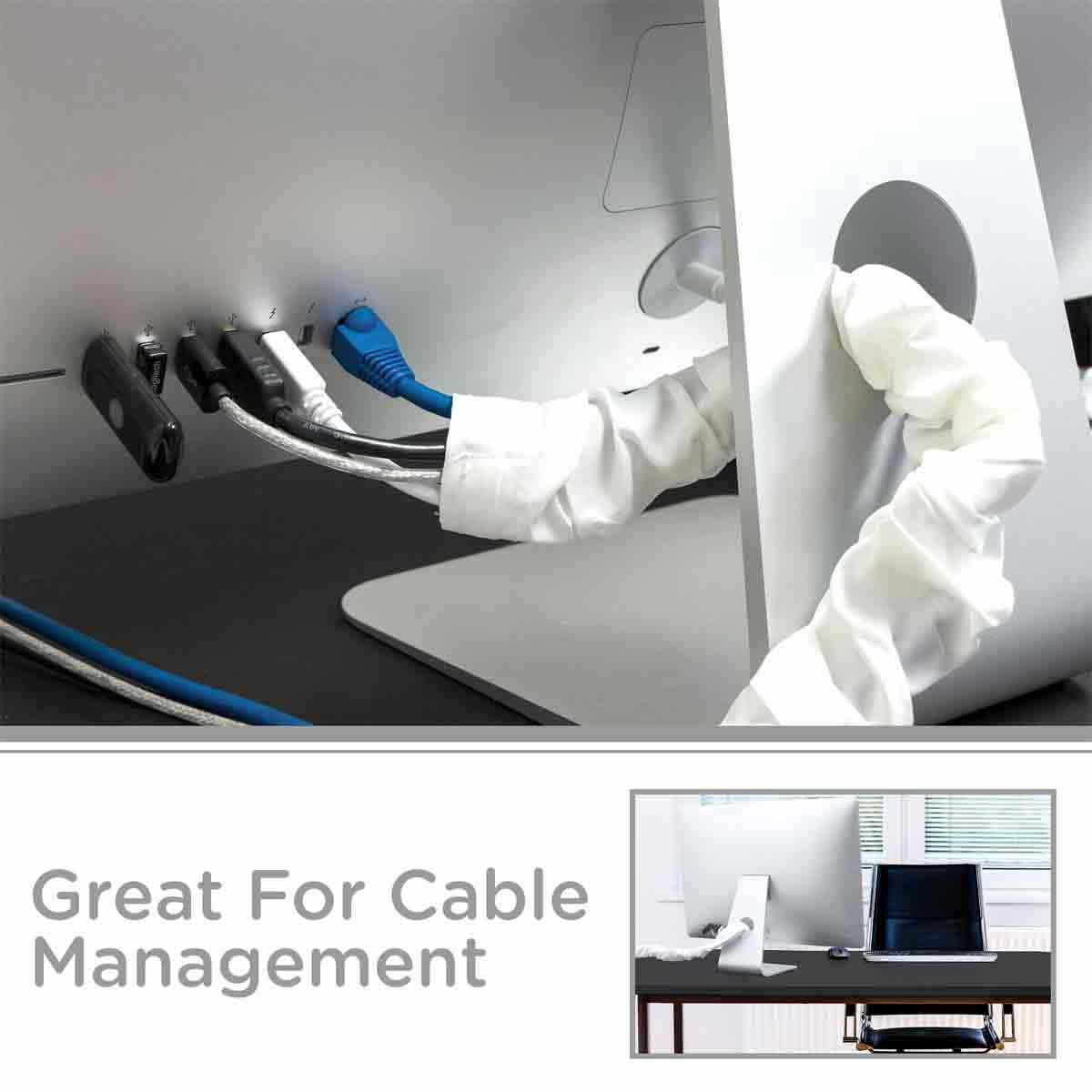 Cordinate 6ft. Fabric Cord Cover, Eggshell