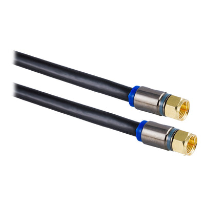 Philips 6ft. Quad Shield Coaxial Cable, Black