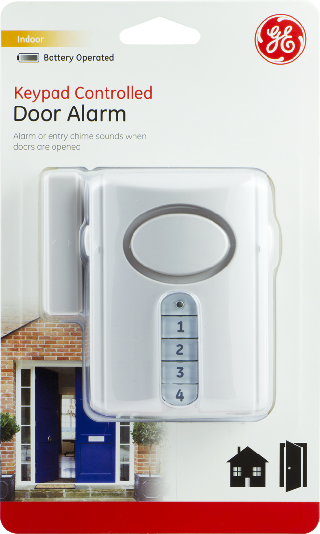 GE-branded Keypad-Controlled Door Alarm – Jasco