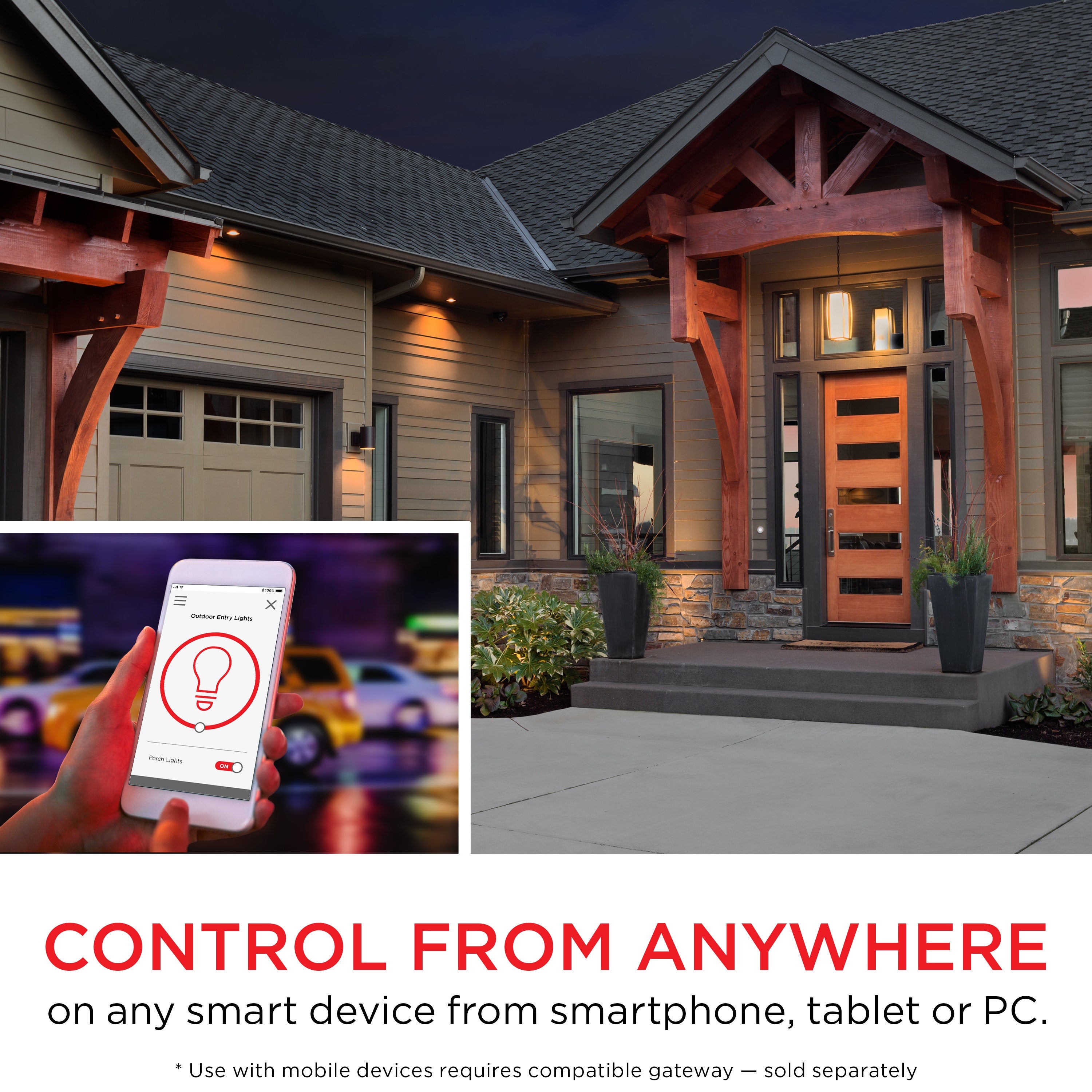 UltraPro Z-Wave In-Wall Smart Toggle Switch with QuickFit™ and SimpleWire™, 2 Pack, White