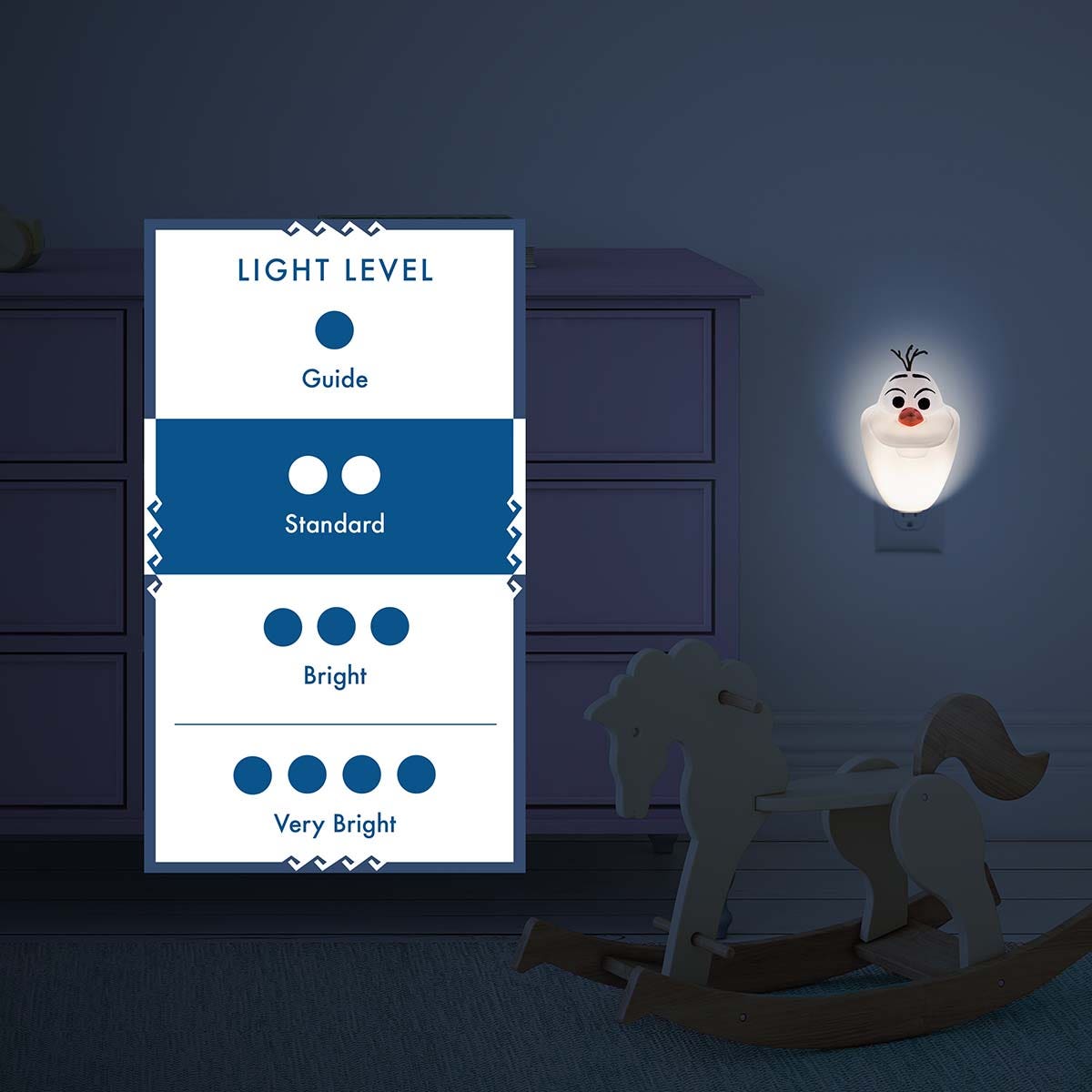 Disney Olaf Color Changing LED Night Light, White