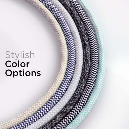 Cordinate 10ft. 3-Outlet Extension Cord, Gray/White