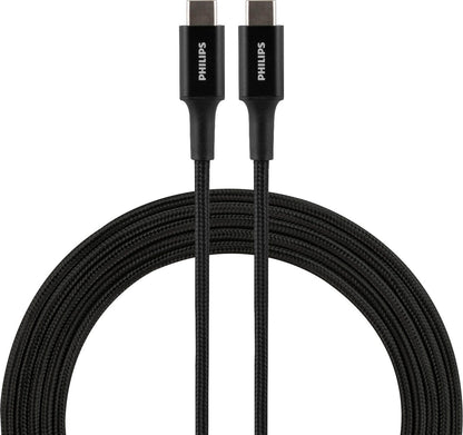 Philips 6ft. USB-C Braided Charging Cable, Black