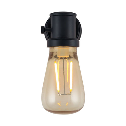 GE Vintage Light Sensing LED Night Light, Black