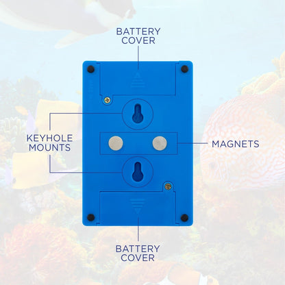 Lights by Night Tropical Fish Battery Operated LED Night Light Switch, Blue