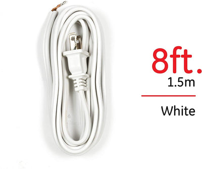 Power Gear 8ft. Polarized Replacement Lamp Cord, White
