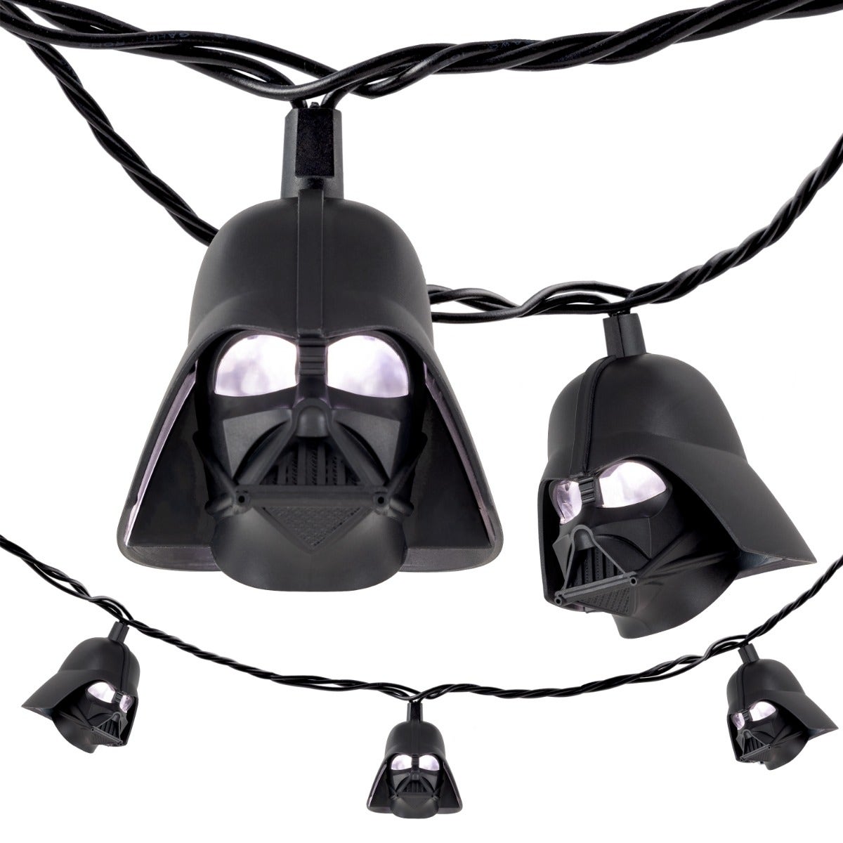 Star Wars Darth Vader LED String Lights, 10 Bulbs, 10ft. Black Cord