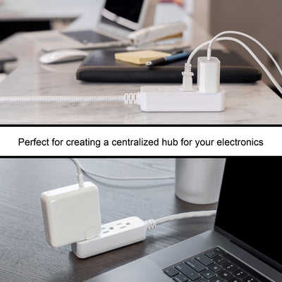 GE Surge Protector, 245J, Gray/White, 8ft.