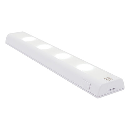 GE 12in. Battery Operated LED Light Bar, White