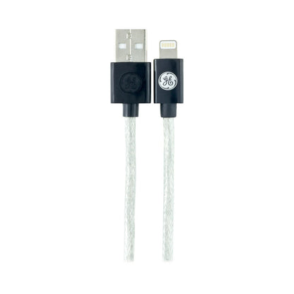 GE 9ft. USB to Lightning Charging Cable, Black