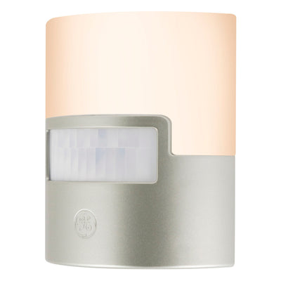 GE UltraBrite Motion Activated LED Night Light, Silver