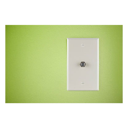 GE Coax Wall Plate, Light Almond