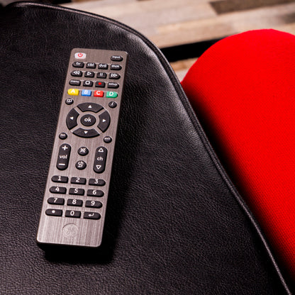 GE 4-Device Universal Remote, Brushed Graphite