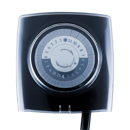 GE Outdoor Plug-In 24-Hour Extreme Weather Mechanical Timer, Black