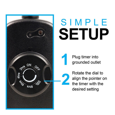 GE Outdoor 3-Outlet Photocell Timer, Black