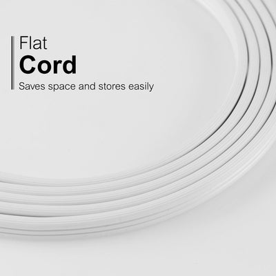 GE 3-Outlet 3ft. Extension Cord  with Right-Angle Plug, White
