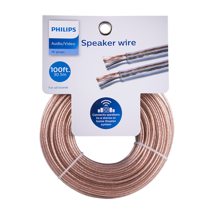 Philips 100 ft. Speaker Wire, Gold