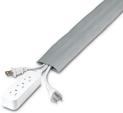 Cordinate 6ft. Cable Management Cord Cover, Gray