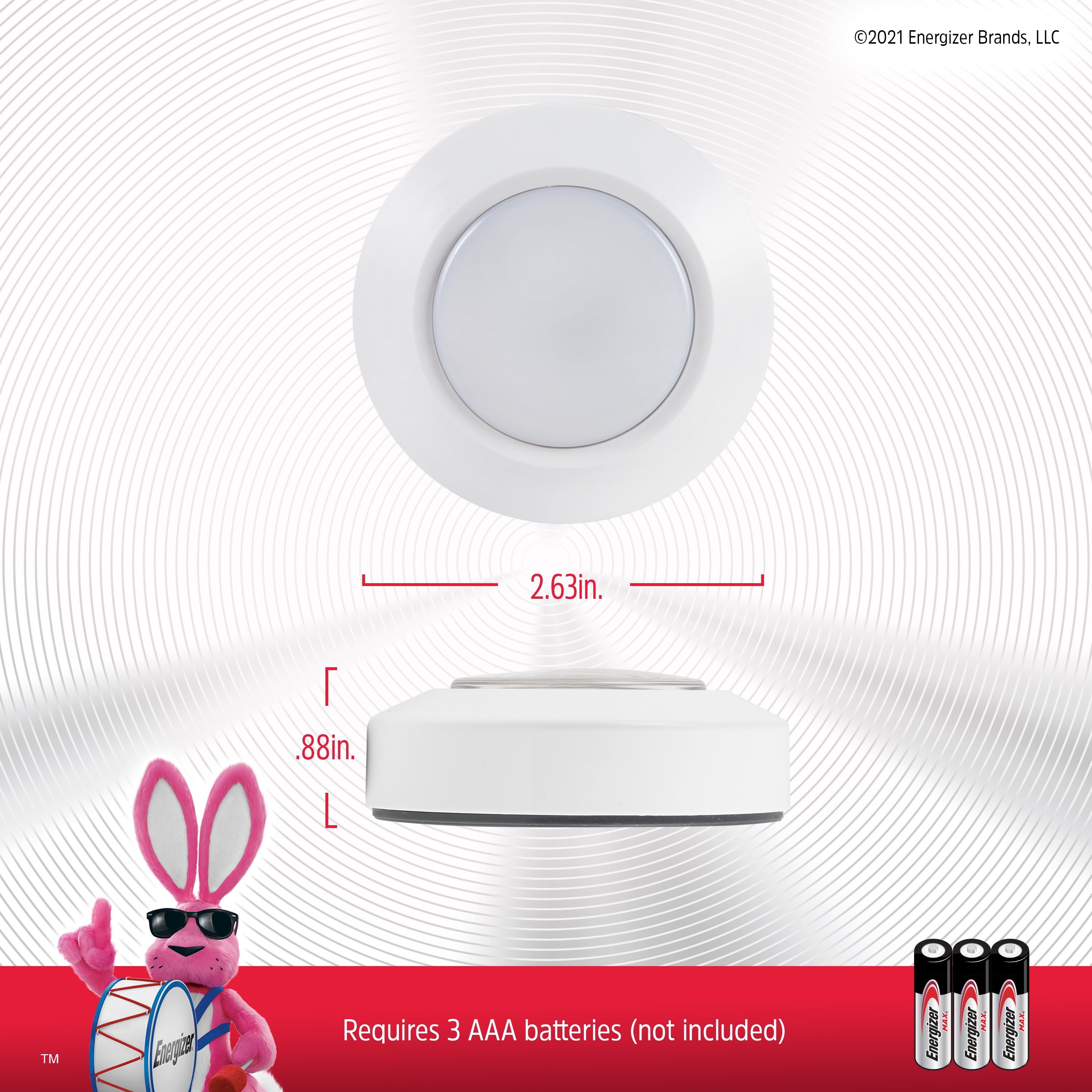 Energizer Battery Operated LED Puck Light