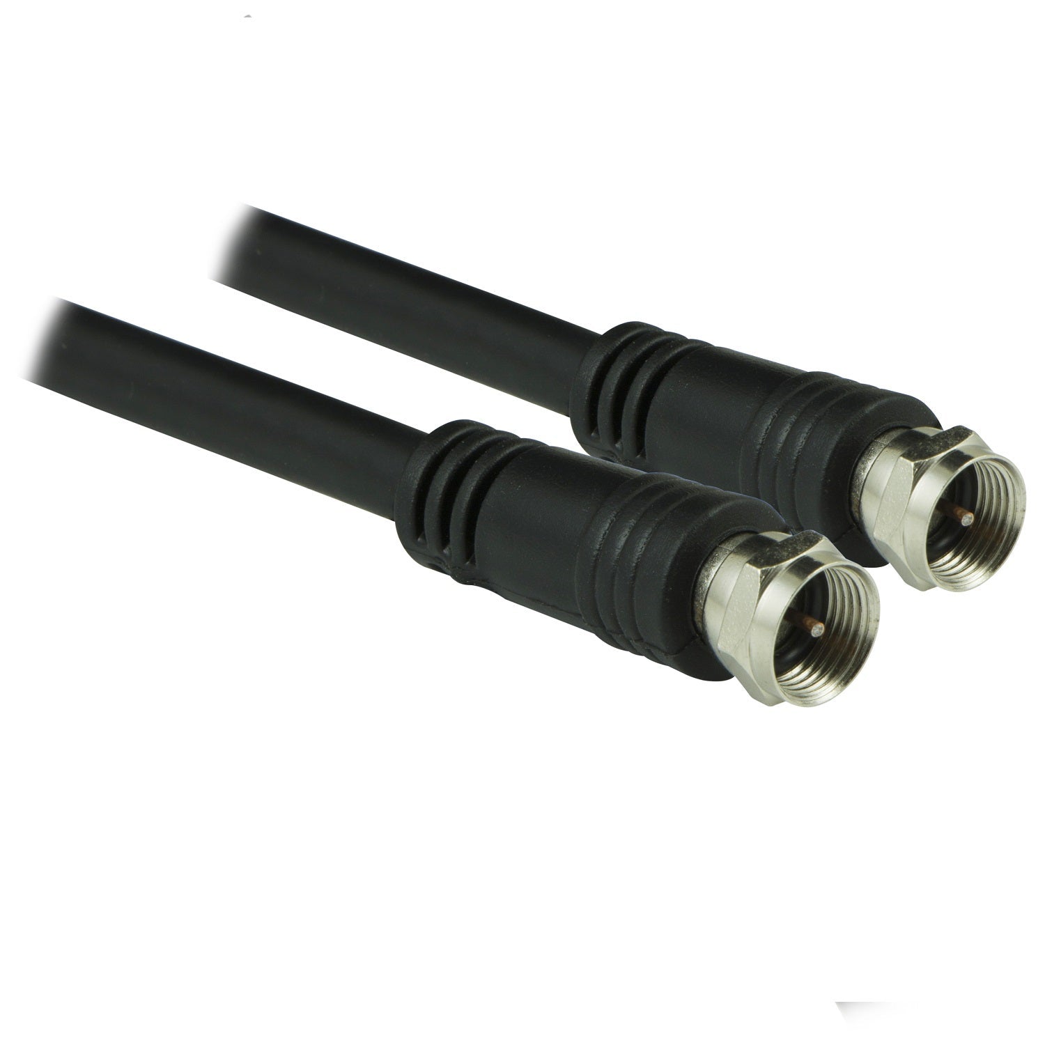 GE 15ft. RG6 Coaxial Cable with F-Type Connectors, Black