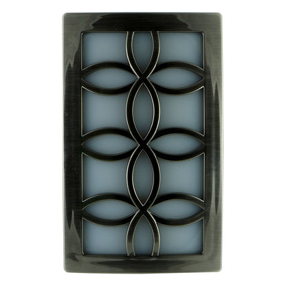 GE CoverLite Light Sensing LED Night Light, Brushed Nickel