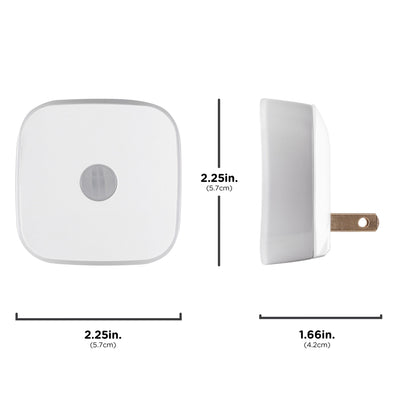 Enbrighten Mini LED Motion-Sensing Night Light, 2 Pack, White