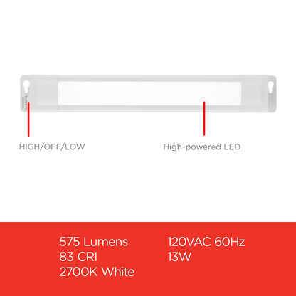 UltraPro 18in. Linkable Plug-In LED Light Fixture, White